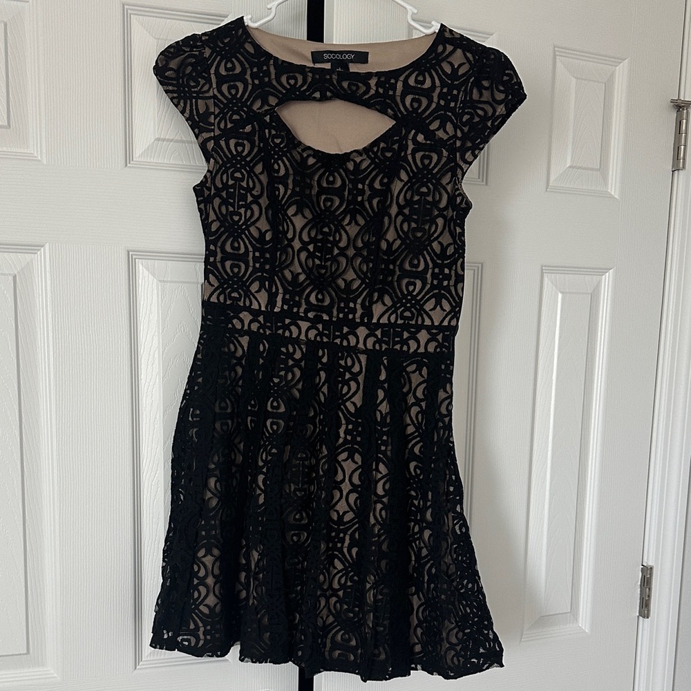Elegant Black Lace Dress